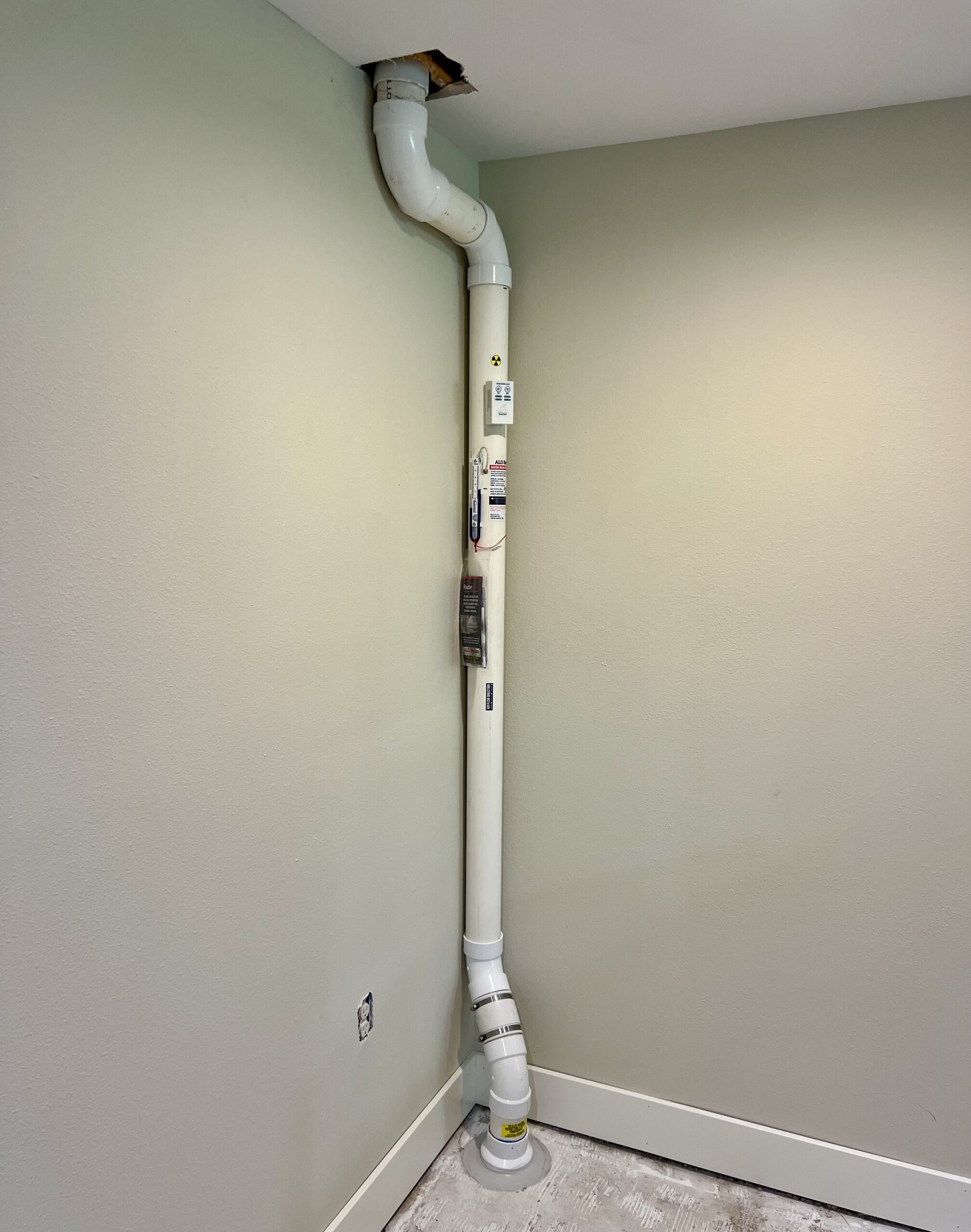 alo radon mitigation suction point lead sd