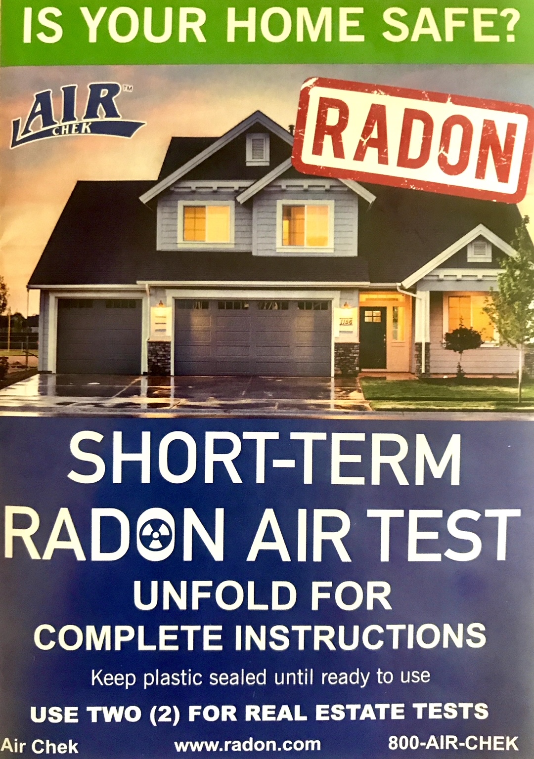 Short-Term Charcoal Radon Air Test