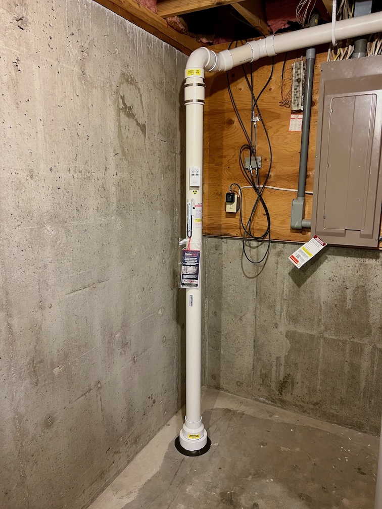 radon mitigation system basement